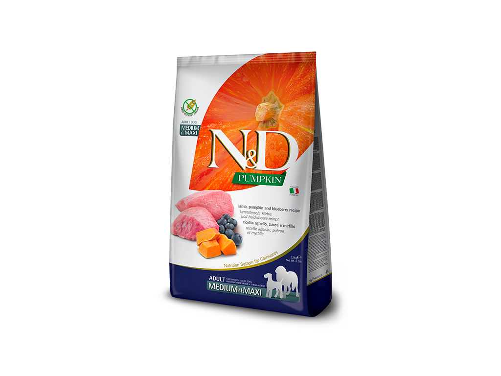 N&D Pumpkin DOG Adult Giant Lamb & Blueberry 12kg 1 balení