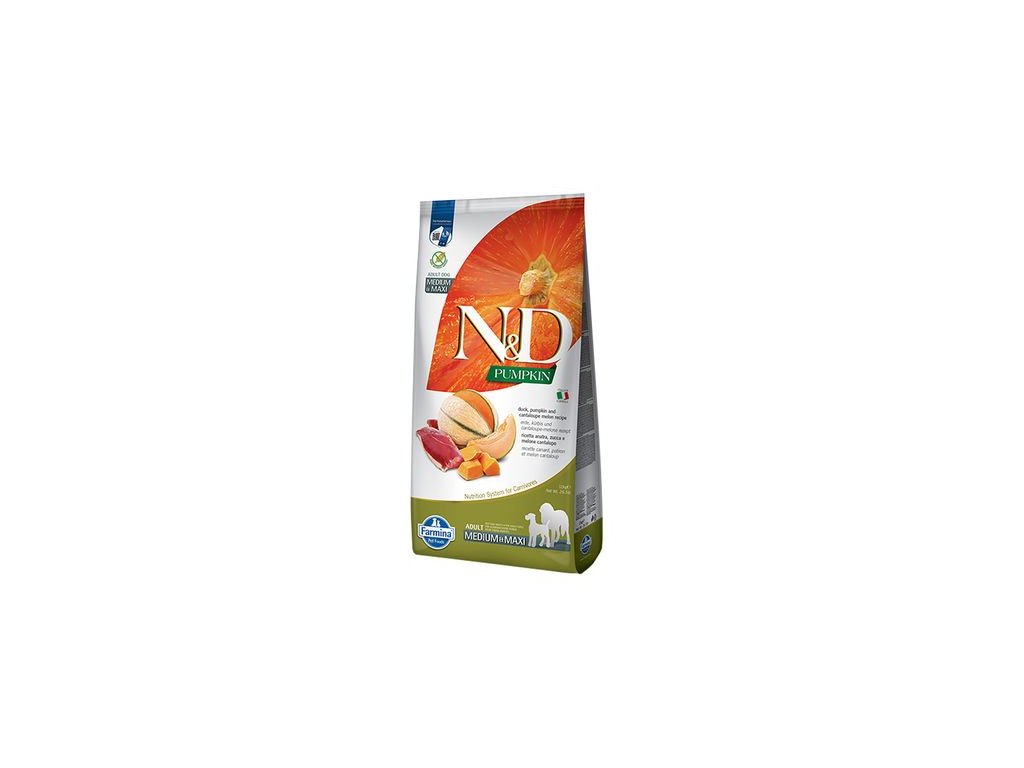 N&D Pumpkin DOG Adult M/L Duck & Cantaloupe melon 12kg 1 balení