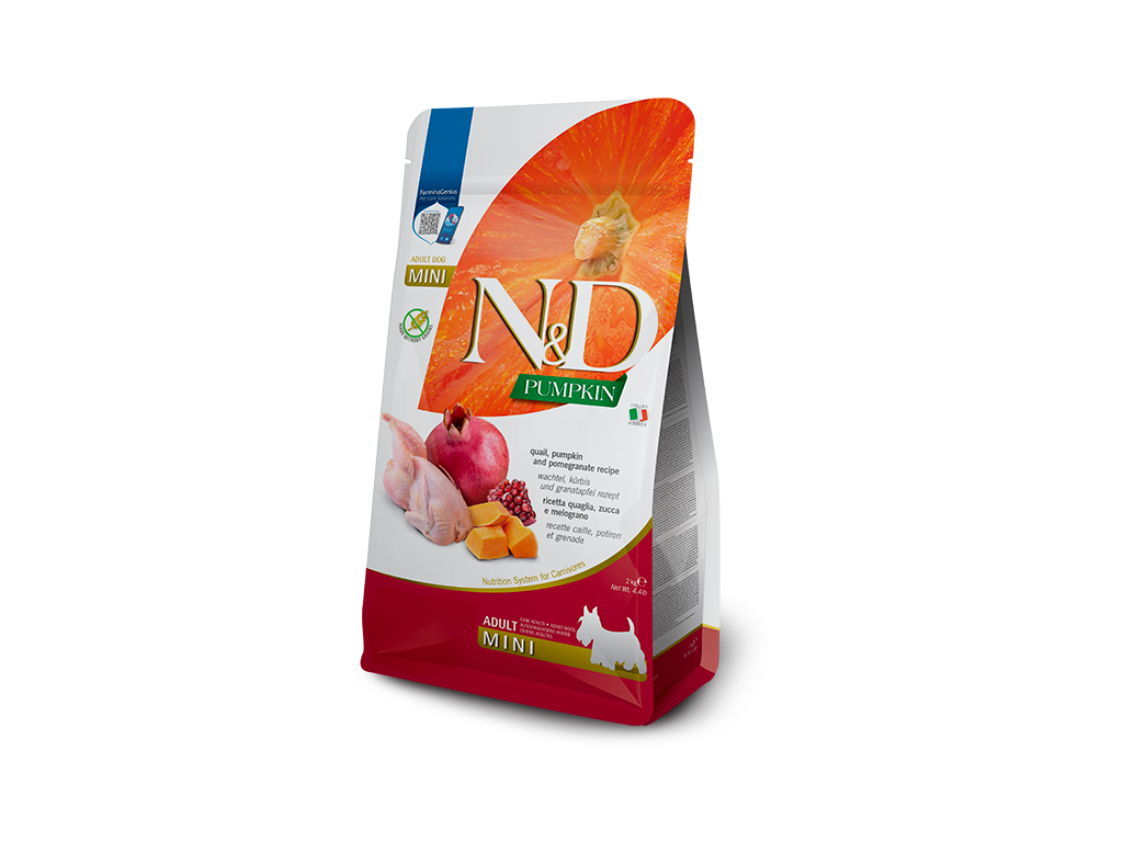 N&D Pumpkin DOG Adult Mini Quail & Pomegranate 2kg 1 balení