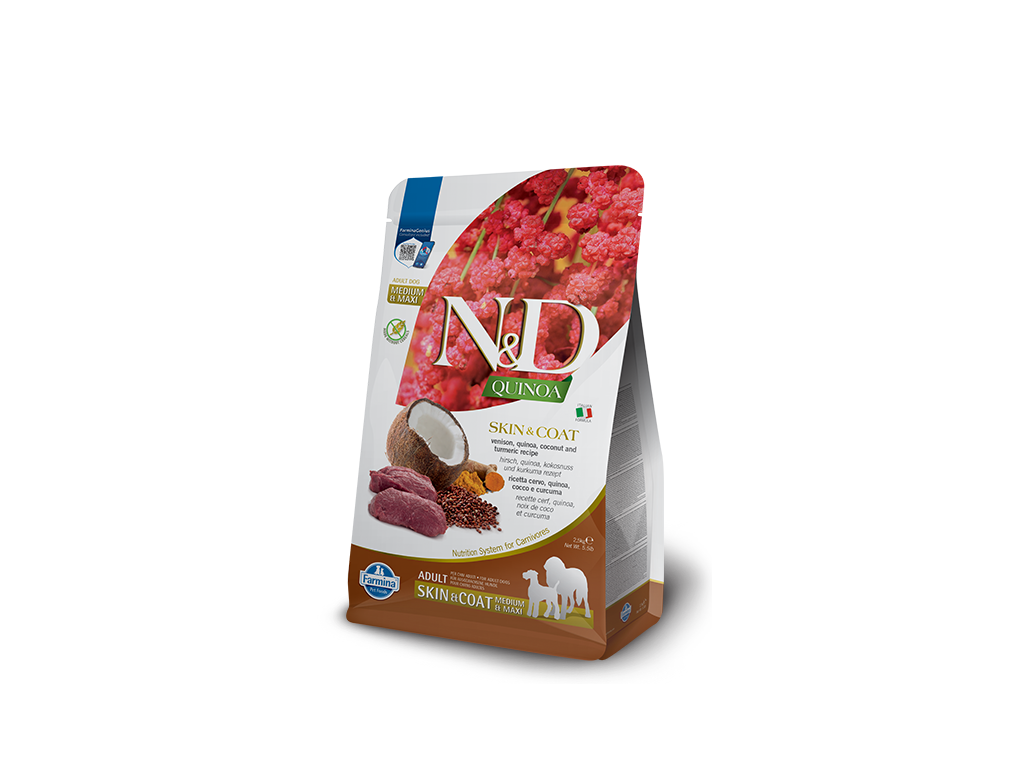 N&D Quinoa DOG Skin&Coat Venison Adult Mini 7kg 1 balení