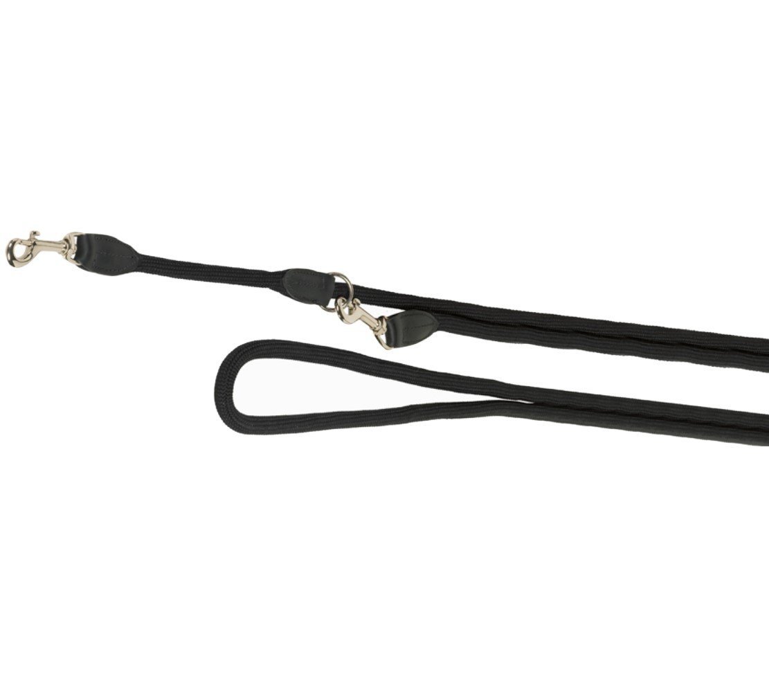 Nobby FUN Royal černé lanové vodítko nastavitelné 200cm / 9mm 1 balení