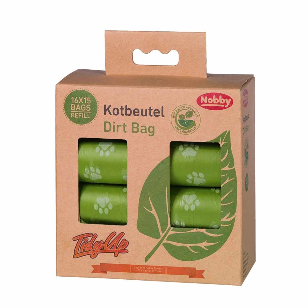 Nobby TidyUp Poop sáčky biologicky odbouratelné 16 rolí s 15 sáčky zelená 1 balení