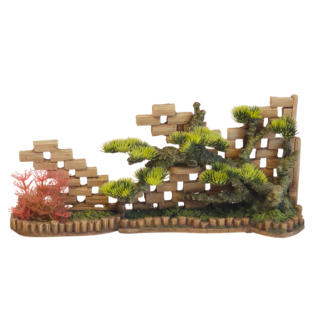 Nobby akvarijní dekorace STĚNA s rostlinami 35 x 8 x 15,5 cm 1 balení