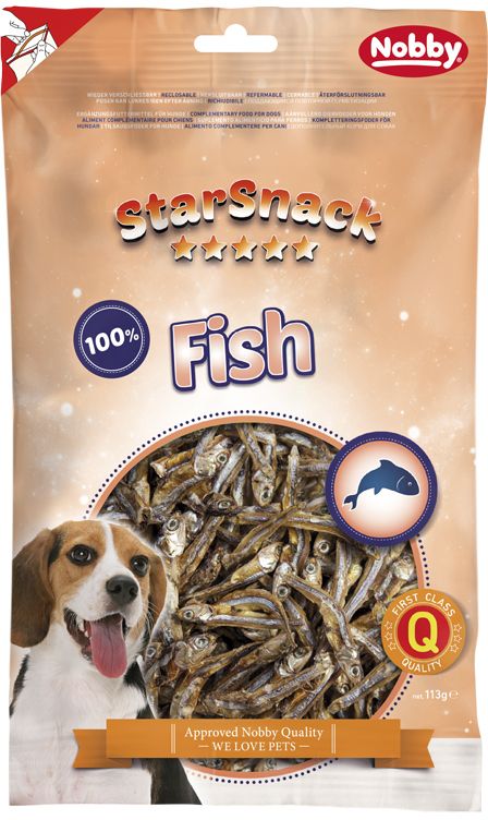 Nobby StarSnack Dog sušené rybičky ančovičky 113g 1 balení