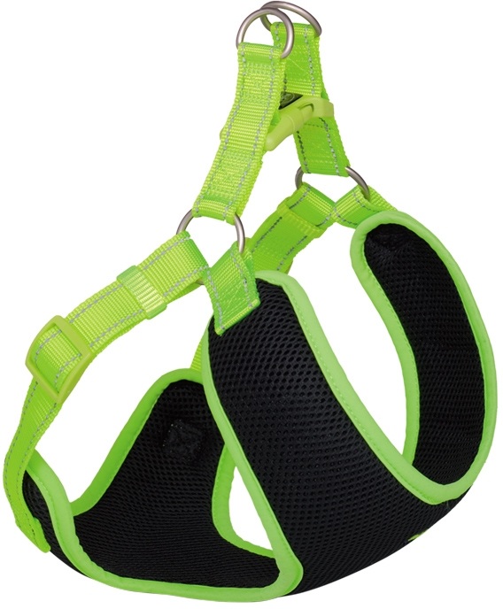 Nobby BLACK MESH REFLECT hrudní postroj XS žlutá neon 1 balení