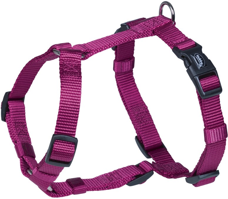 Nobby CLASSIC postroj nylon XS-S 20-35cm / 10mm malina 1 balení