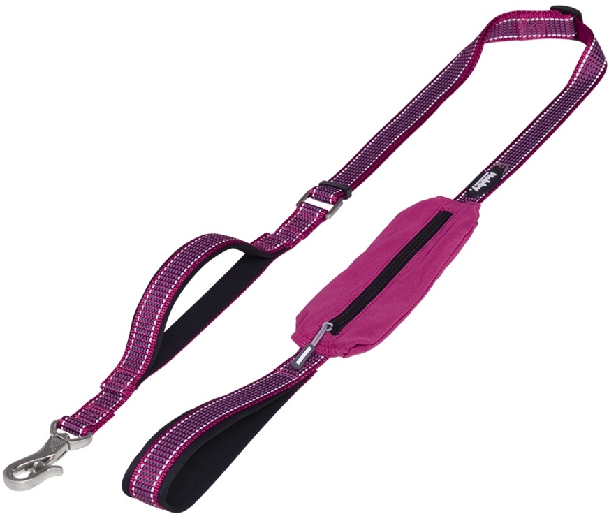 Nobby KALEA vodítko nylon reflexní malina XS-S 140-180cm 15/20mm 1 balení