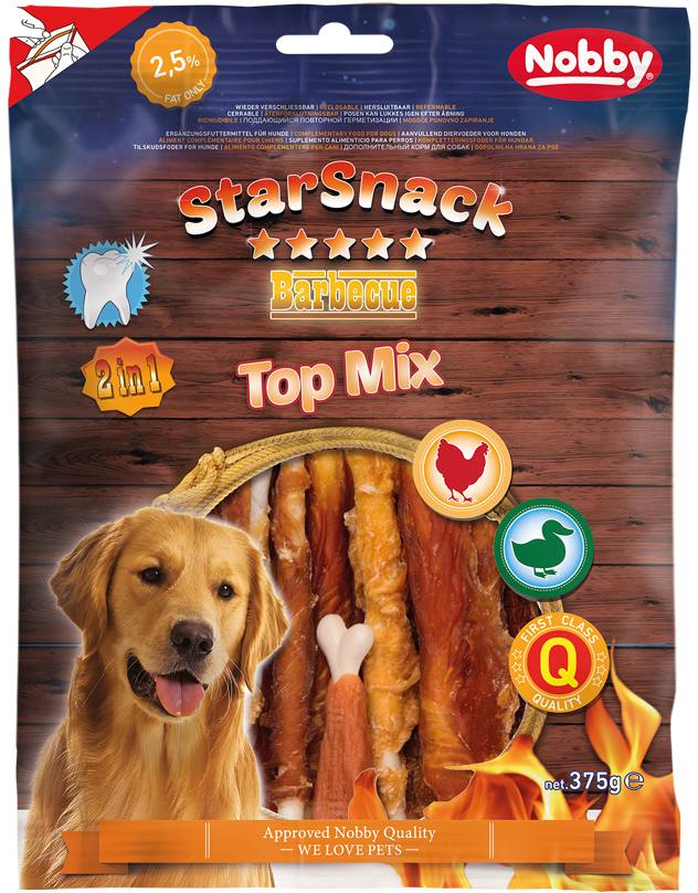 Nobby StarSnack BBQ Top Mix pamlsky 375g 1 balení
