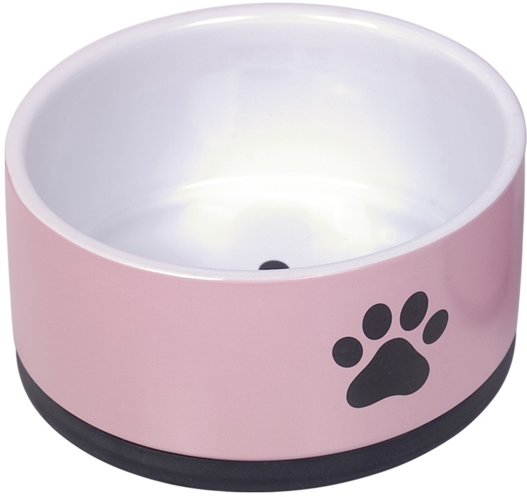 Nobby keramická miska PAW s protiskluzem růžová 17 x 8,0 cm/1,1 l 1 balení