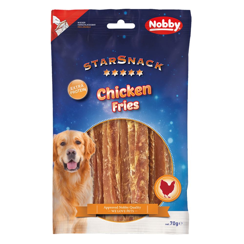Nobby StarSnack Dog Kuřecí hranolky 70 g 1 balení