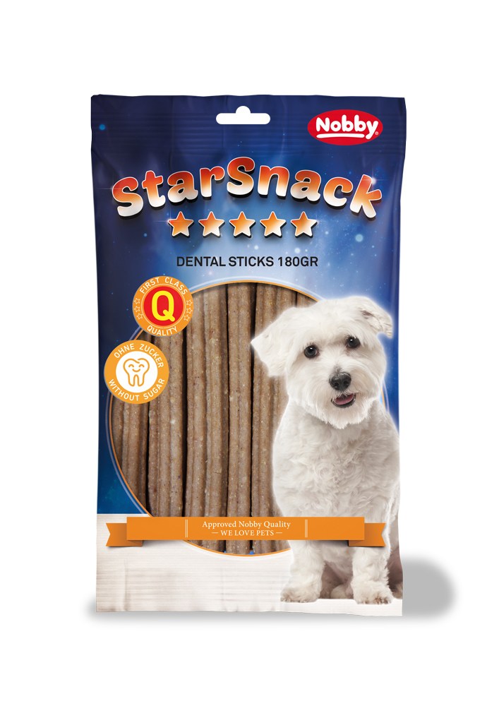 Nobby StarSnack Dental Sticks dentální tyčinky 180g 1 balení