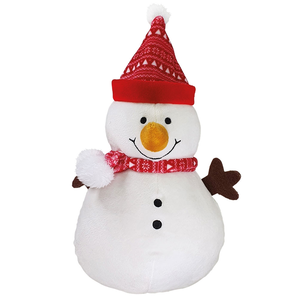 Nobby Xmas plyšová hračka sněhulák 28 cm 1 balení