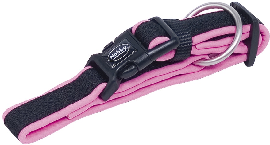 Nobby MESH PRENO obojek neoprén růžový XS/S 25-35cm 1 balení