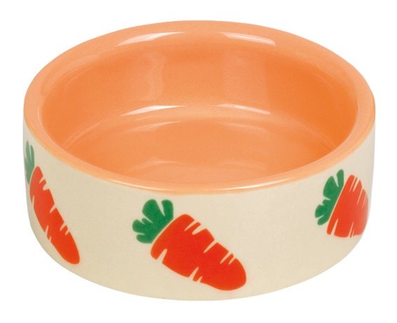 Nobby CARROT keramická miska pro hlodavce 7,5 x 2,5cm 1 balení
