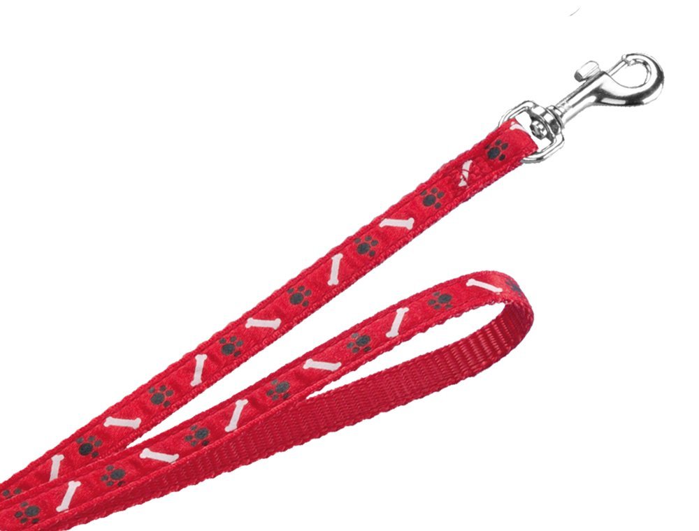 Nobby MINI textilní vodítko 120cm / 10mm červená 1 balení