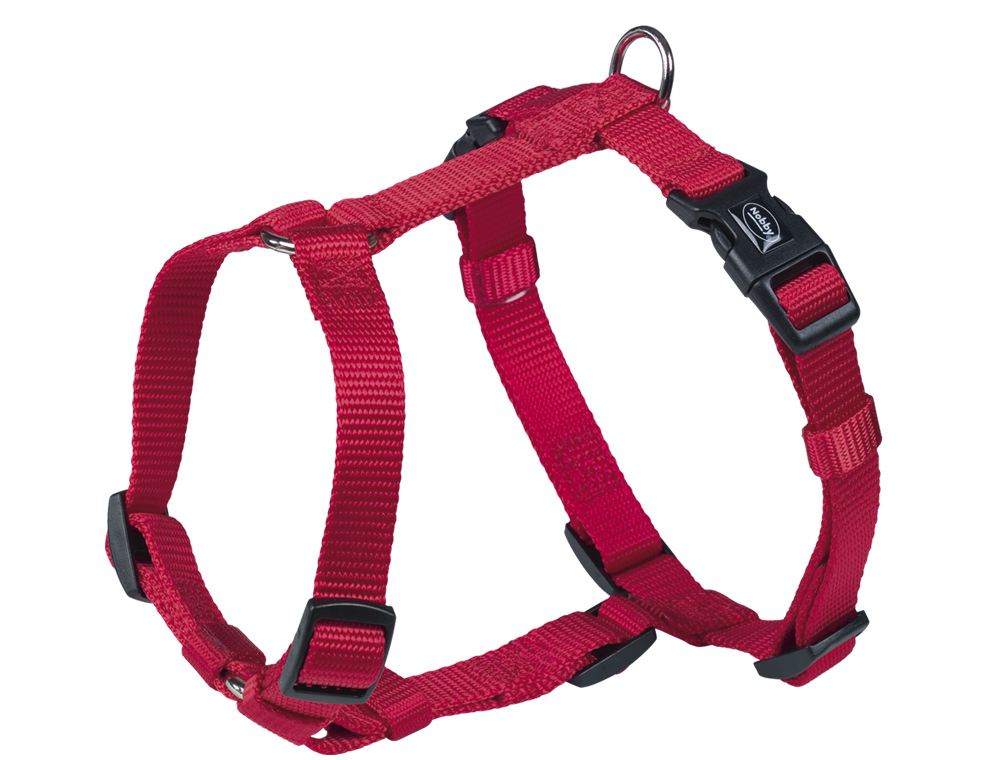 Nobby CLASSIC postroj nylon XS-S 20-35cm / 10mm červená 1 balení