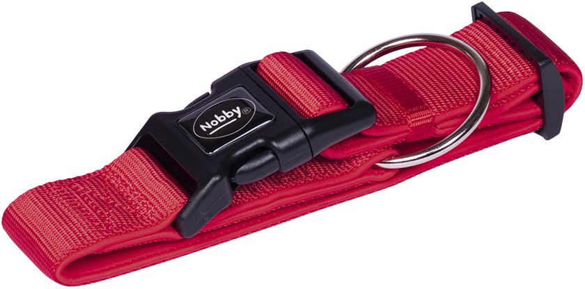 Nobby CLASSIC PRENO extra široký obojek neoprén červená L 32-45cm 1 balení