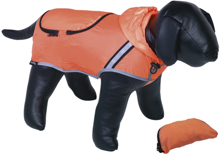 Nobby Rainy reflexní pláštěnka pro psa oranžová neon 29cm 1 balení