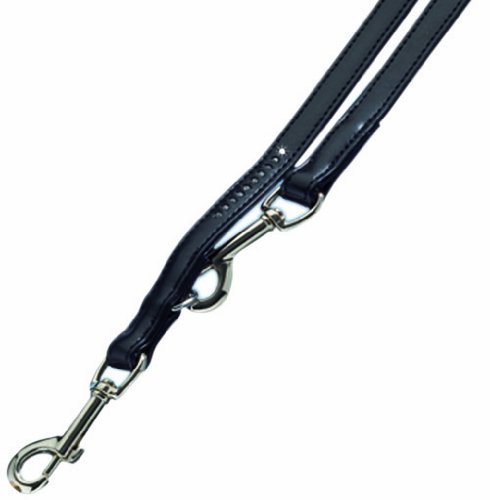Nobby Crystal vodítko zdobené Swarovski S-M 200cm / 12mm černá 1 balení