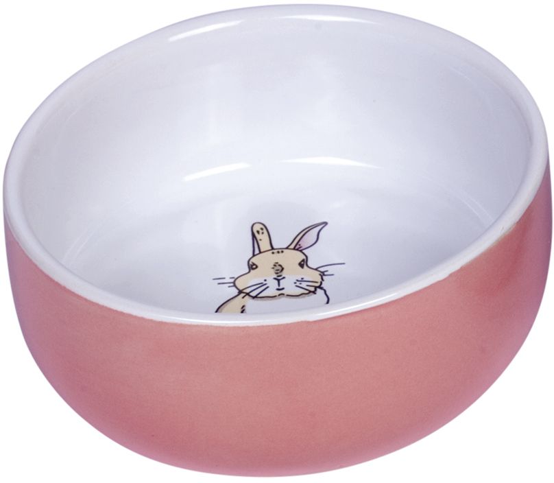 Nobby Rabbit keramická miska pro hlodavce růžová 11 x 4,5 cm 1 balení