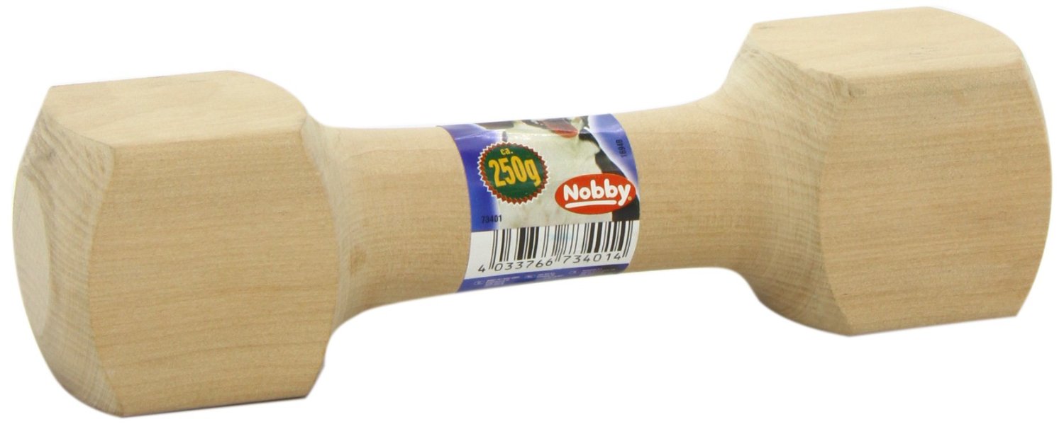 Nobby aportovací činka dřevěná 250g 1 balení