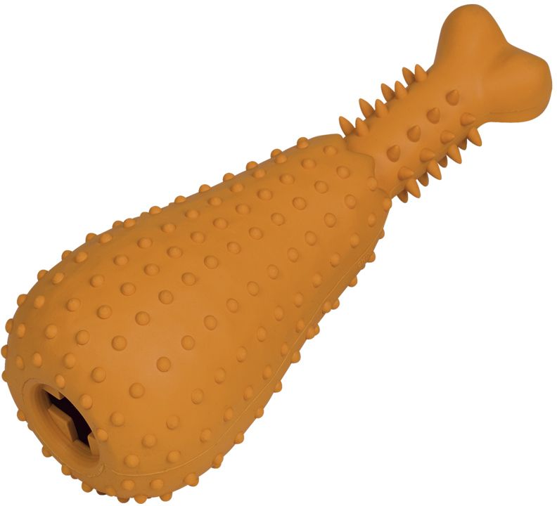 Nobby hračka pro psy kuřecí stehýnko silná guma 23,5 cm 1 balení