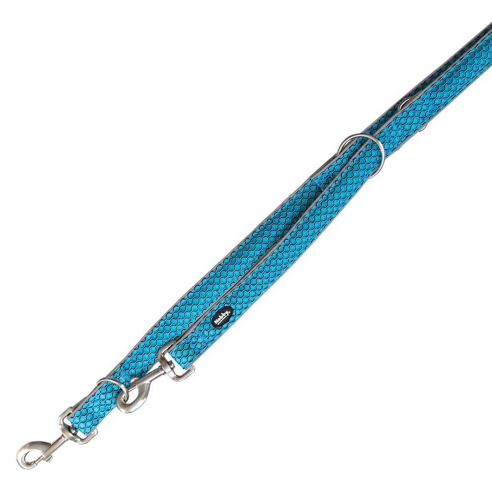 Nobby Tréninkové vodítko MESH AIR L-XL 32 mm 200 cm světle modrá 1 balení