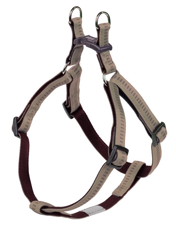 Nobby SOFT GRIP postroj nylon M-L 50-72cm / 20mm béžová 1 balení