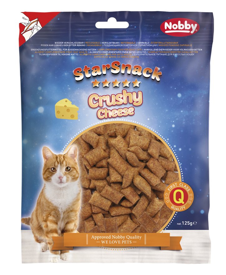 Nobby StarSnack Cat Crushy Cheese křupavé polštářky se sýrem 125g 1 balení