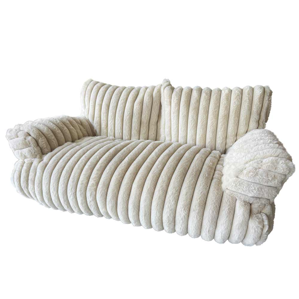 Nobby Komfortní pohovka STRIPE, krémová, d x š x v: 90 x 52 x 32 cm 1 balení