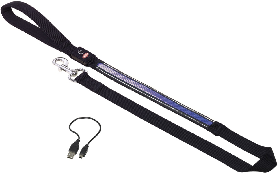 Nobby Flash Mesh svítící modré vodítko 120cm / 25mm 1 balení