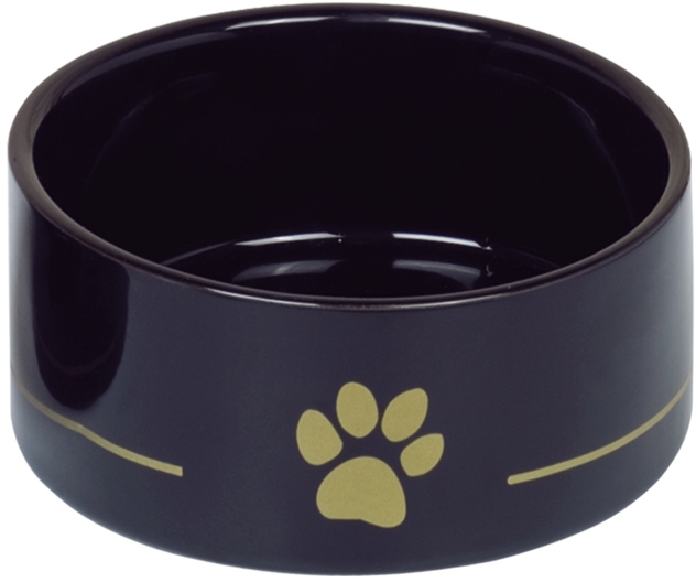 Nobby keramická miska GOLDEN PAW černá 15,0 x 6,0 cm / 0,55 l 1 balení