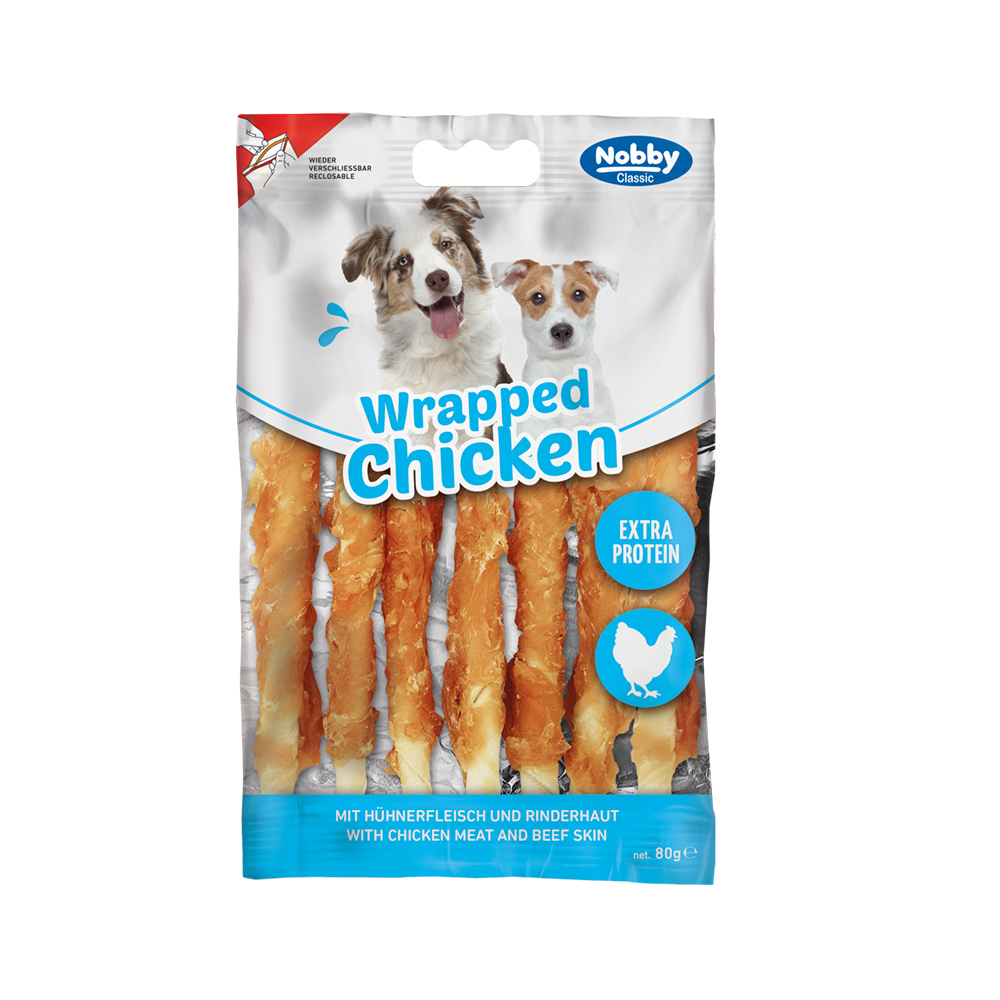 Nobby Classic Wrapped Chicken kuřecí tyčinky 80g 1 balení