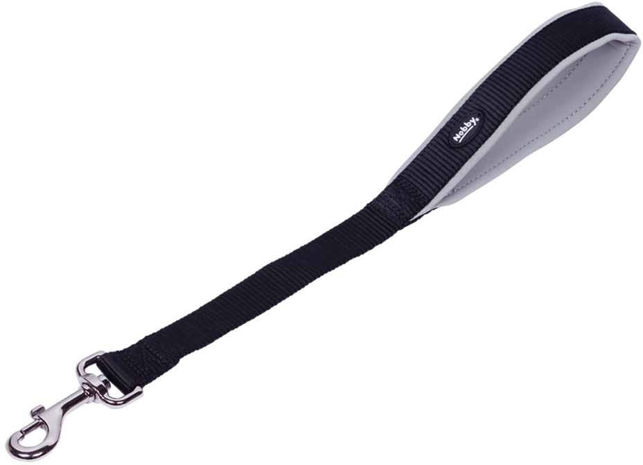 Nobby ruční vodítko / couračka neoprén šedá 45cm 1 balení