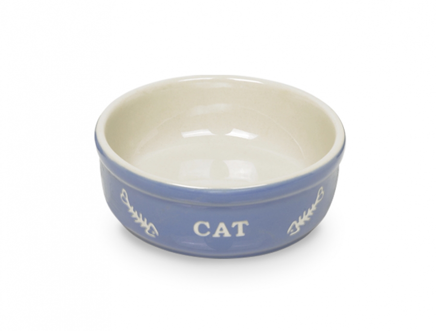 Nobby Cat keramická miska 13,5 cm modrá 250ml 1 balení