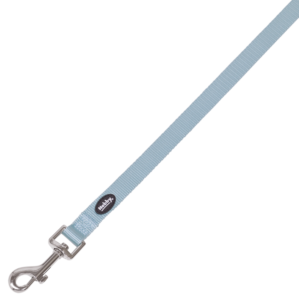 Nobby Vodítko Classic, pastelová modrá, d: 120 cm; š: 20 mm 1 balení