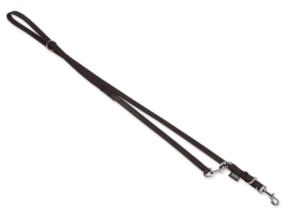 Nobby SOUTH přepínací vodítko nappa kůže černá S-M 2m 14mm 1 balení