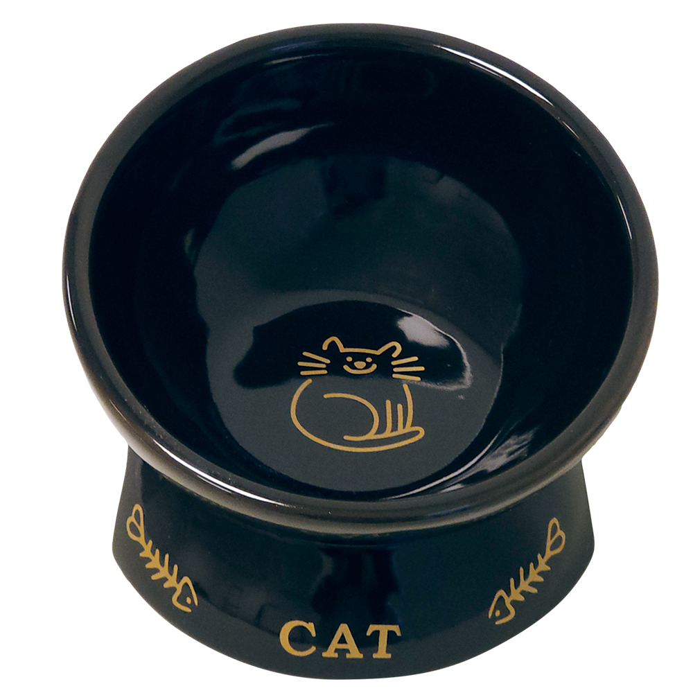 Nobby keramická miska pro kočky vyvýšená GOLDEN CAT 250ml 1 balení