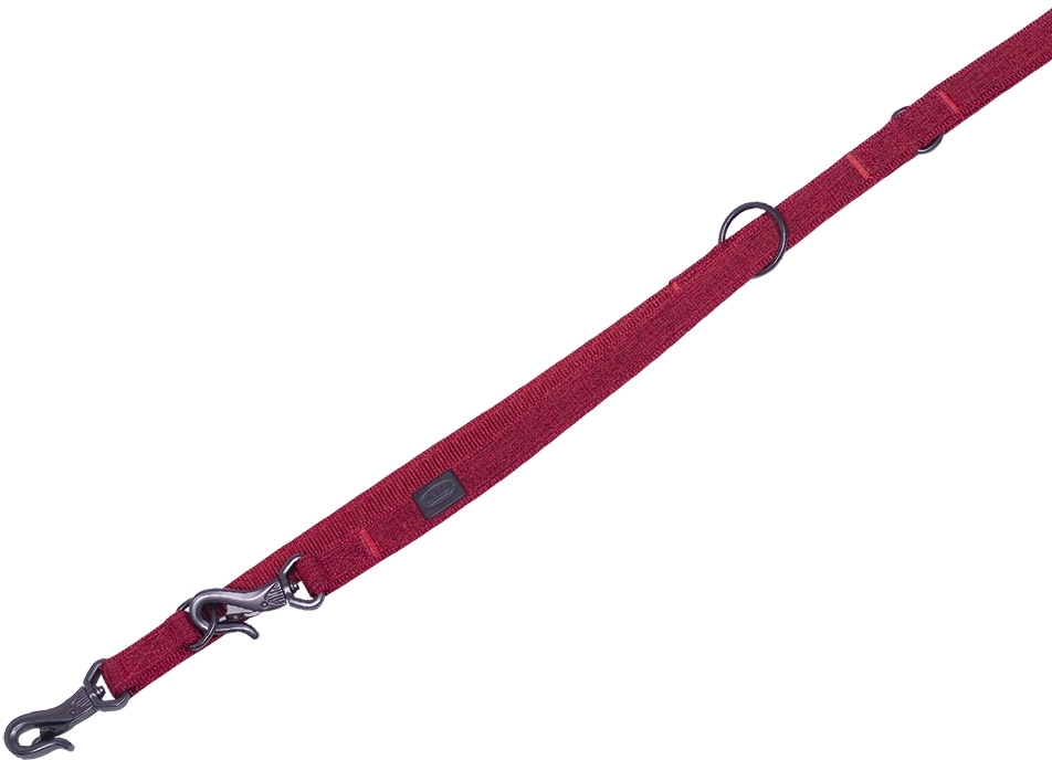 Nobby LINEN DELUXE vodítko nylon červená M-L 200cm 25mm 1 balení