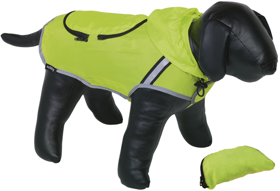 Nobby Rainy reflexní pláštěnka pro psa žlutá neon 26cm 1 balení