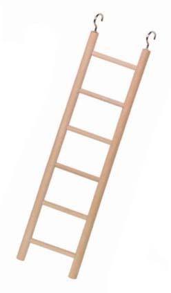 Nobby dřevěný závěsný žebřík pro papoušky 6 příček 26cm 1 balení