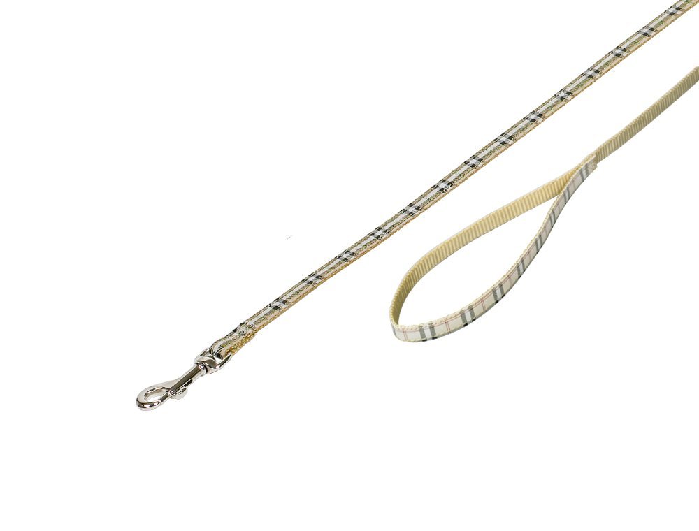 Nobby TARTAN vodítko 120cm / 10mm béžová 1 balení