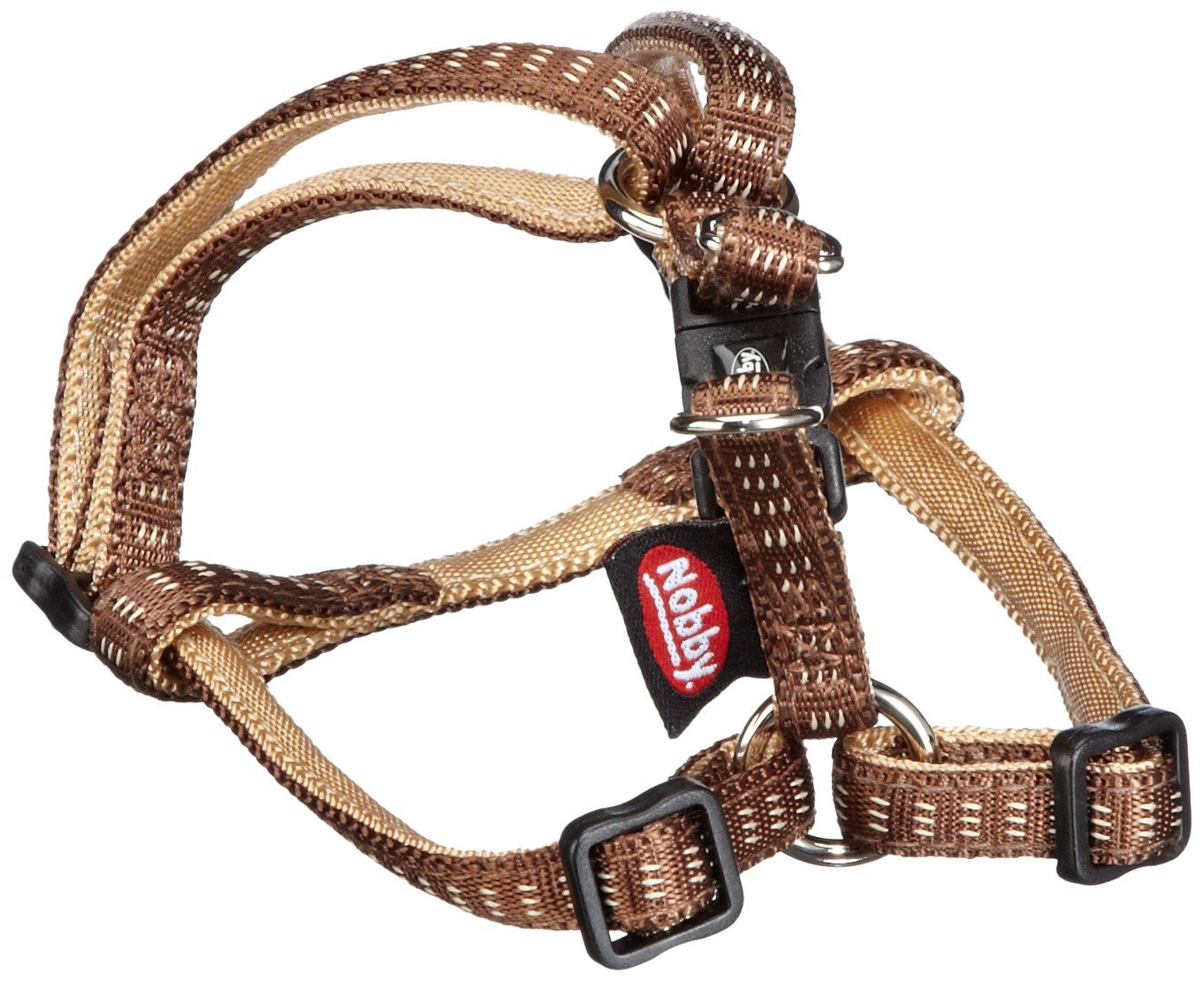 Nobby SOFT GRIP postroj nylon XS-S 30-40cm / 10mm hnědá 1 balení