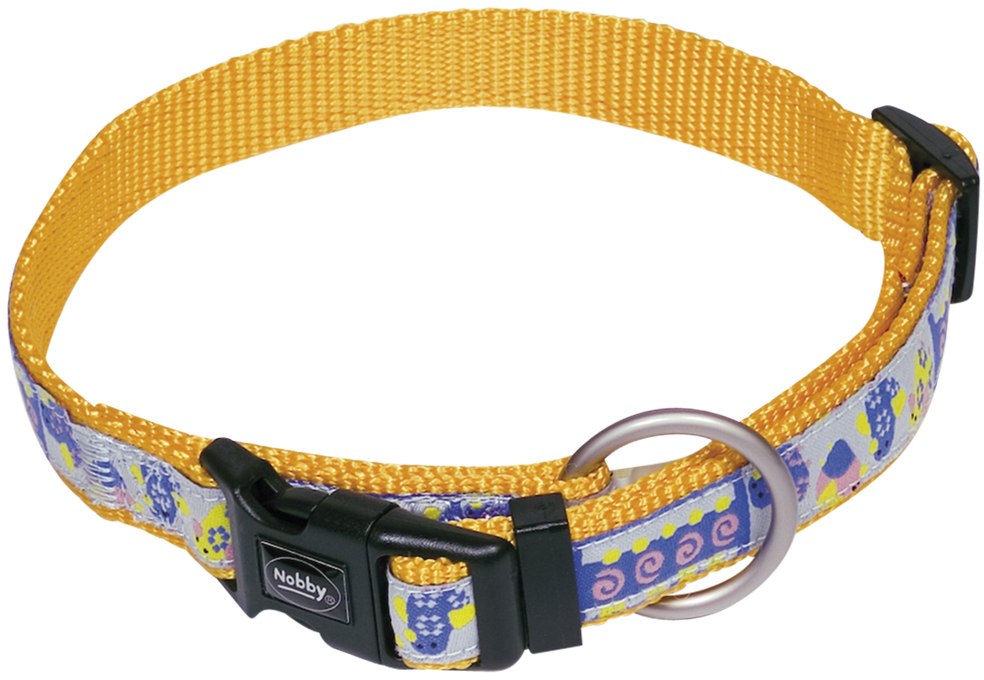 Nobby STYLE obojek nylon červený M-L 35-55cm 1 balení