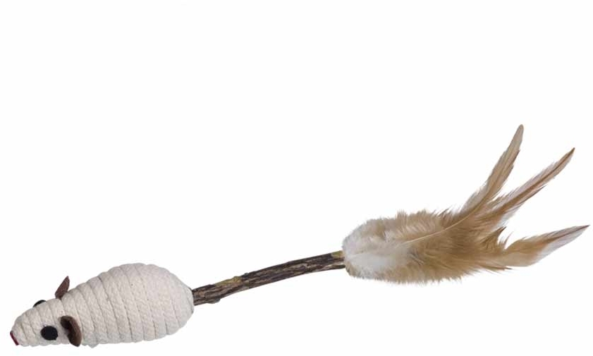 Nobby hračka pro kočky Matatabi tyčinka s myškou 14 cm 1 balení