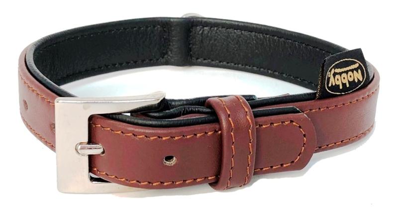 Nobby South obojek NAPPA kůže S 37cm hnědá 1 balení
