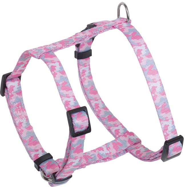 Nobby postroj maskáčový CAMOUFLAGE 20-35 cm růžová 1 balení