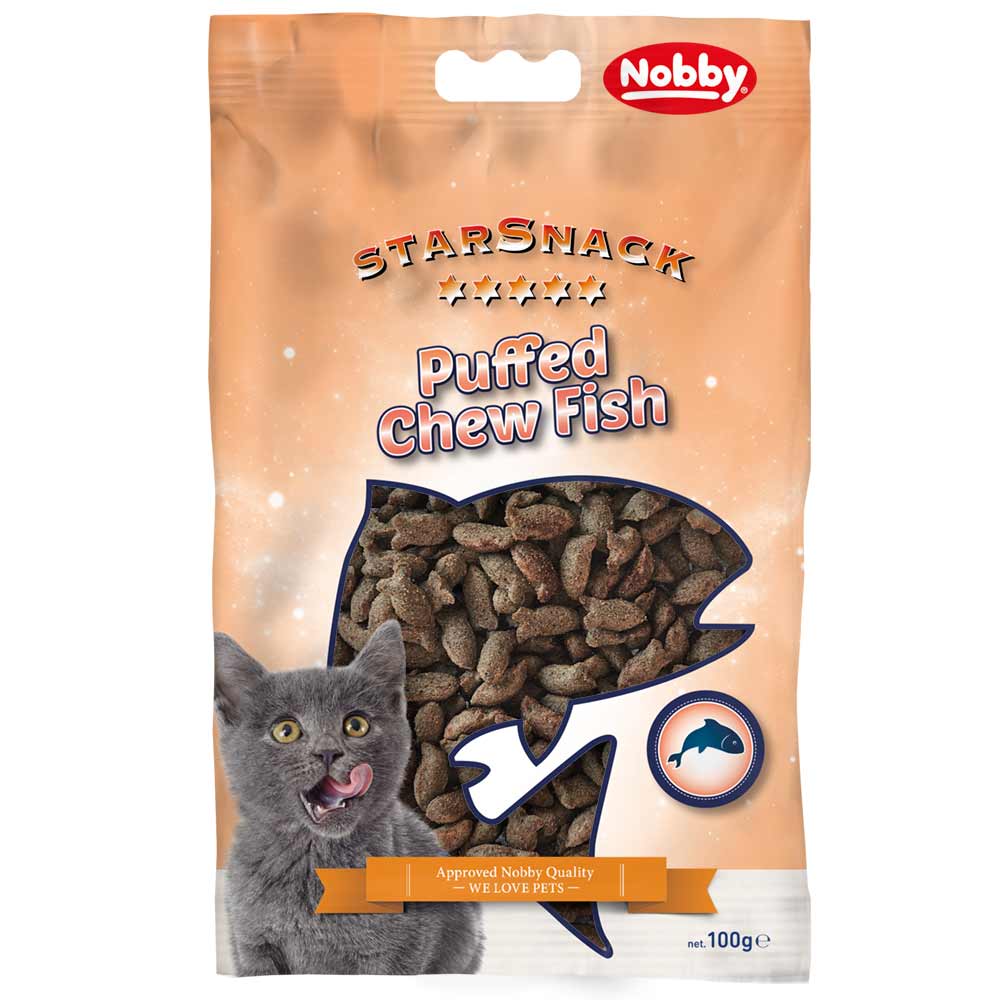 Nobby StarSnack Puffed Chew Fish 100 g 1 balení