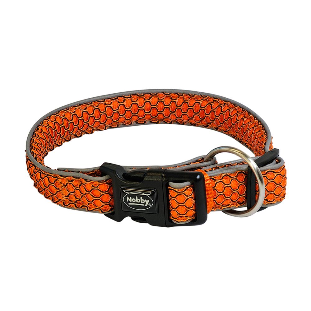 Nobby Obojek MESH AIR M-L 32 mm 40-55 cm oranžová 1 balení