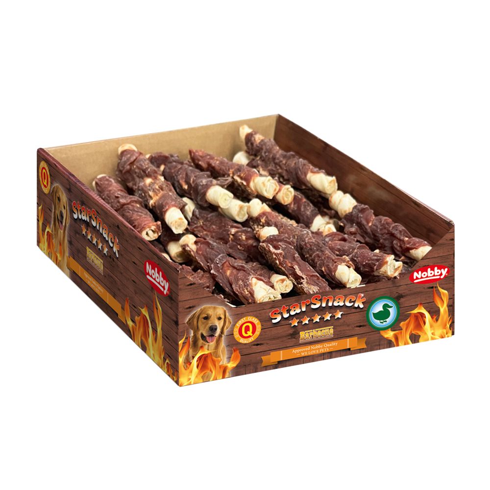 Nobby StarSnack BOX BBQ tyčky s kachnou 2,52 kg, 15 mm, 13 cm, 56 pcs 1 balení